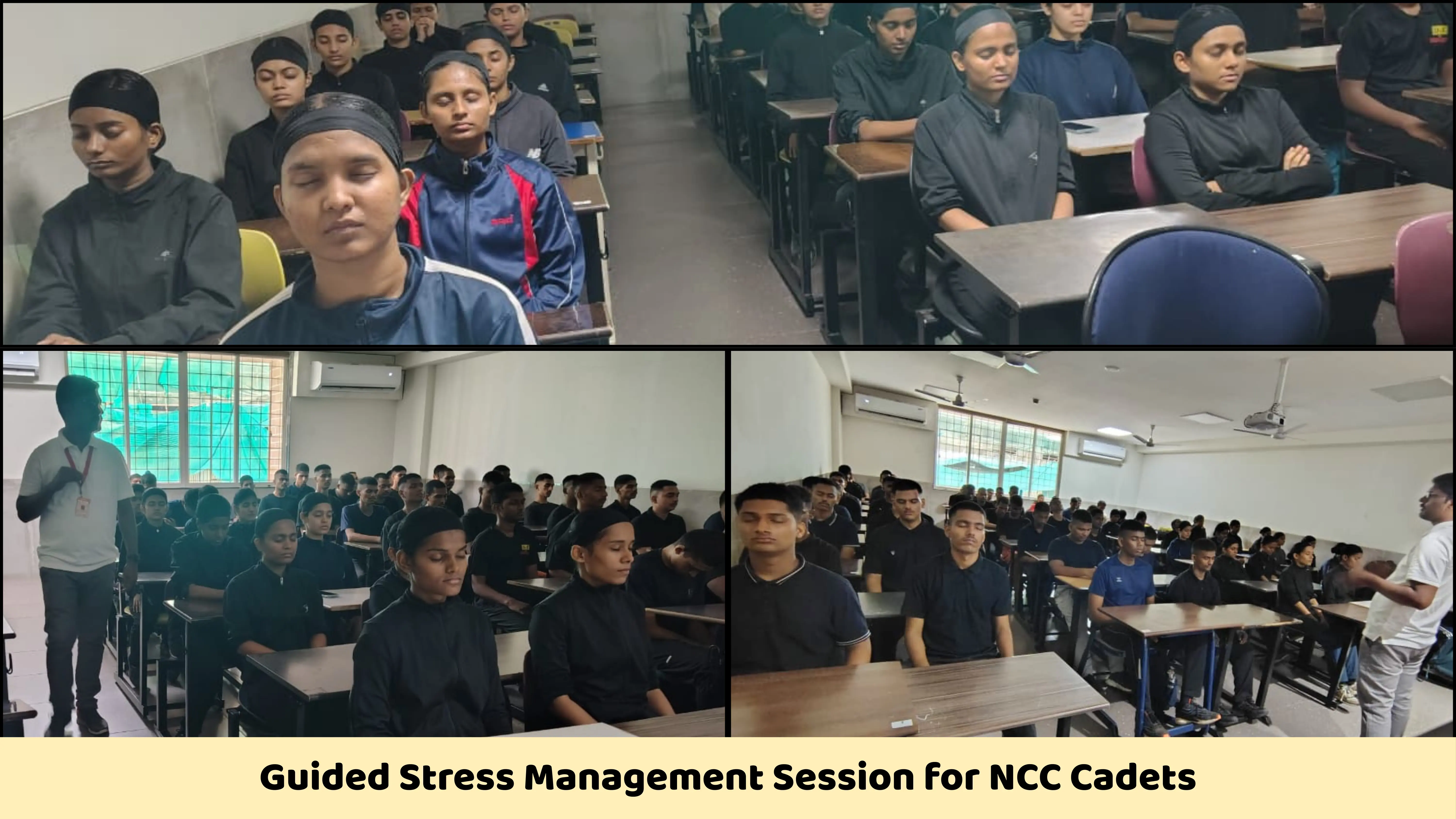 Guided Stress Management Session for NCC Cadets